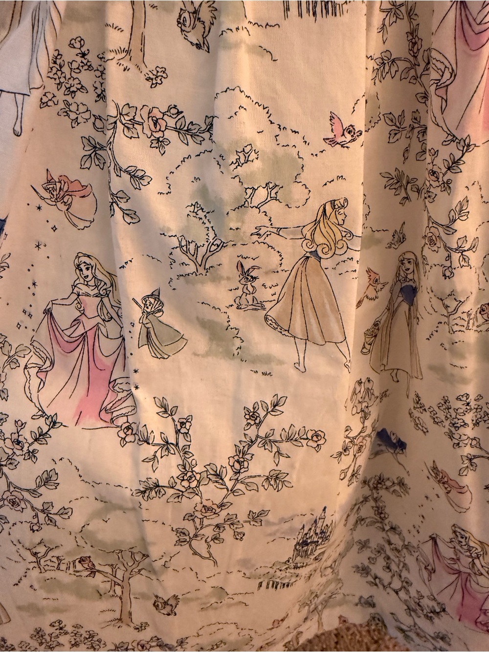 NWT Janie and Jack Toile Princess Aurora Collection Girls' Dress with Headband - Picture 5 of 6